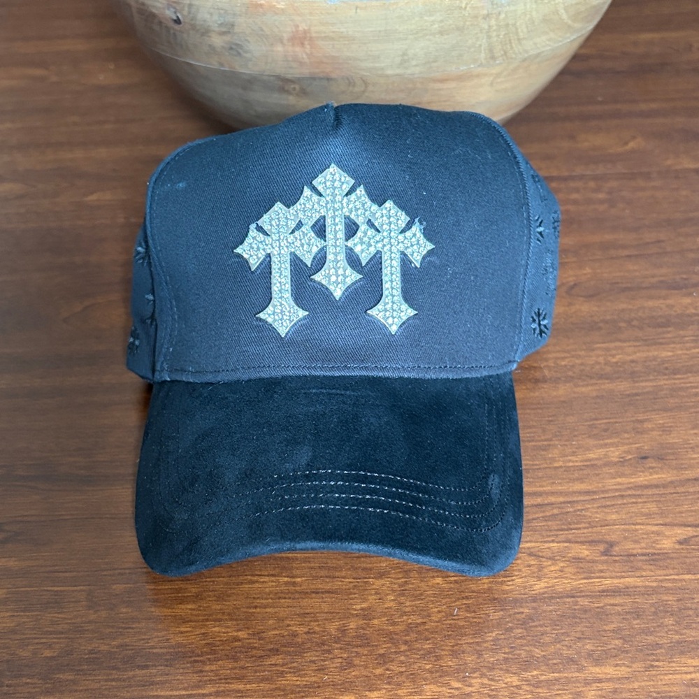 Black Embellished Logo Cap Last Edmon, Dreams come true, Barbas Records - Picture 1 of 7